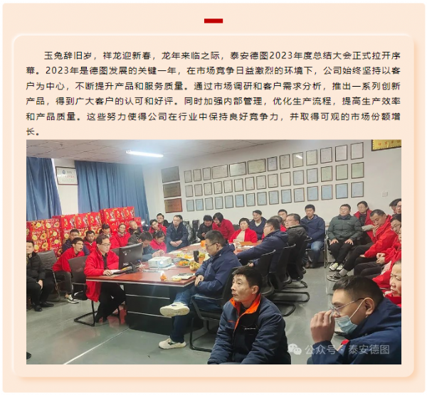 無懼風浪 逐夢前行 | 2023年度泰安德圖工作總結會